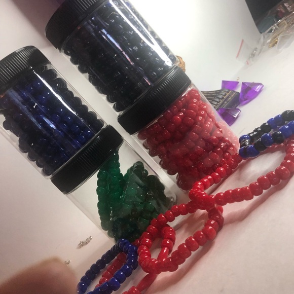 Briolette Rondelle Acrylic Beads Buy 10 for 14.00 - Picture 3 of 4